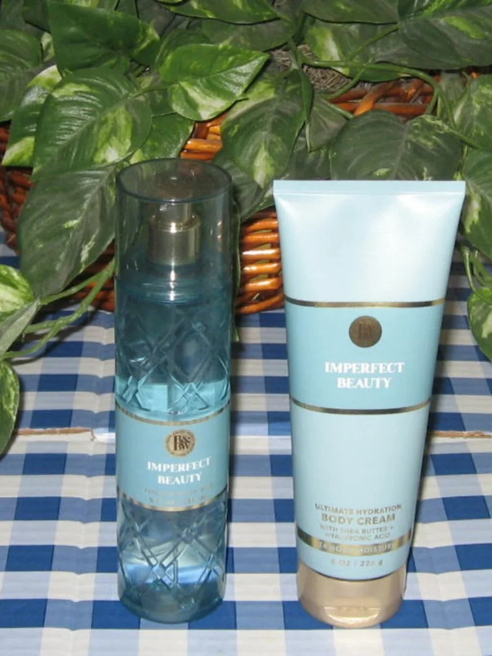 BBW Imperfect Beauty Fine Fragrance Mist & Body Cream Lot of 2 NEW